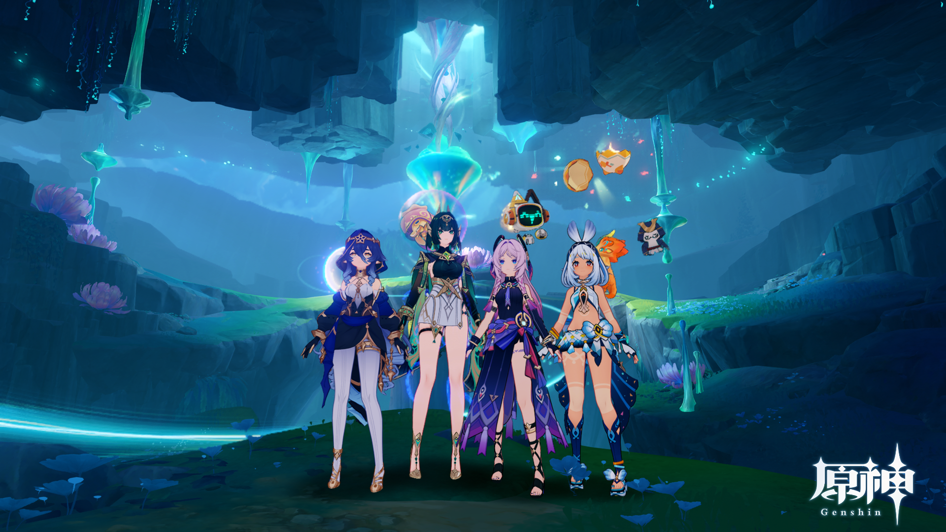 原神マルチミミミナ配信のスクリーンショット